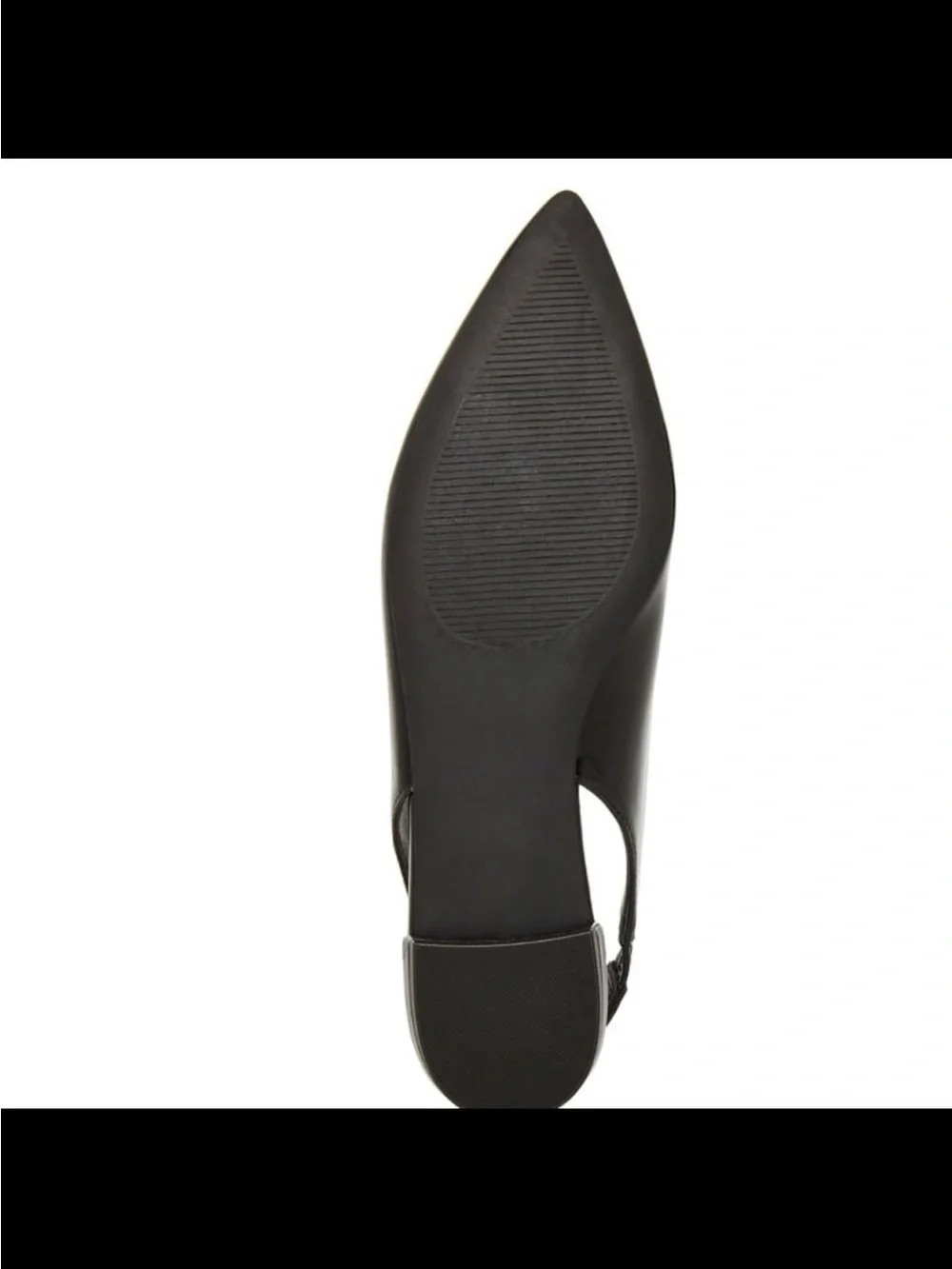NWB madden girl women’s deviin pointed toe slingback flats black size 7.5